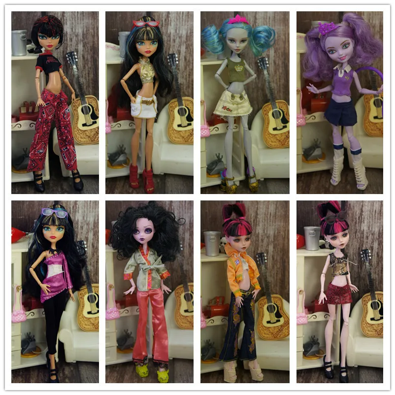 

30Cm Fashion Doll Dress 11.5" Monster H Doll Clothes Pants Accessories