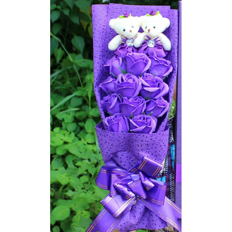 Мишка-Букет плюшевый мишка мультяшный букет мыла цветок плюшевая