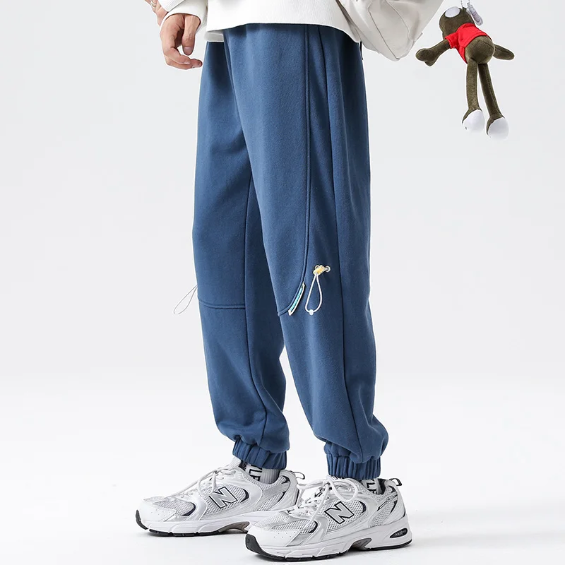 Autumn Trend Korean Version Loose Casual Lovers Pull Rope Guard Pants Male Teenage Students Handsome and Versatile Bunched Pants