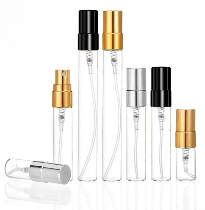 

2ML 3ML 5ml 10ML perfume sub-bottling sample empty bottle high-end portable glass spray liquid bottle 200PCS/LOT