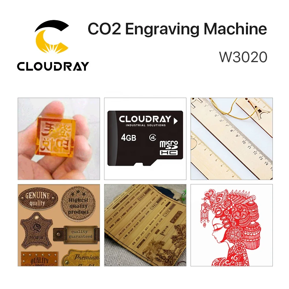 Cloudray BD58 40W CO2 Станок для лазерной гравировки и резки USB-порт