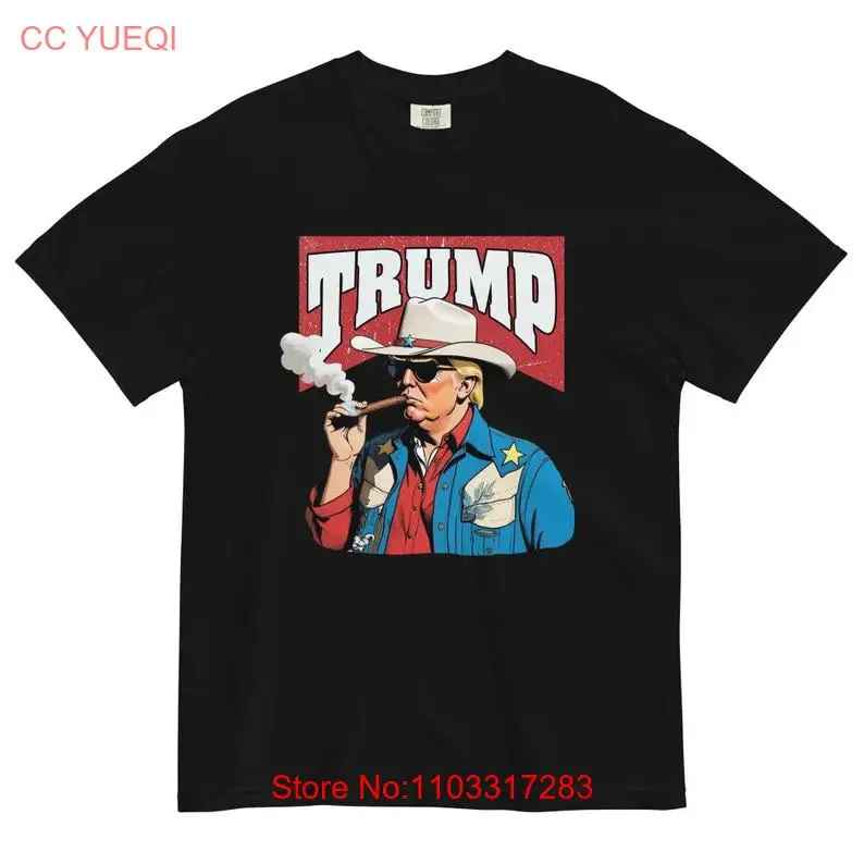 Ковбойская футболка Трампа-Бесплатная доставка Западного Дональда Трампа