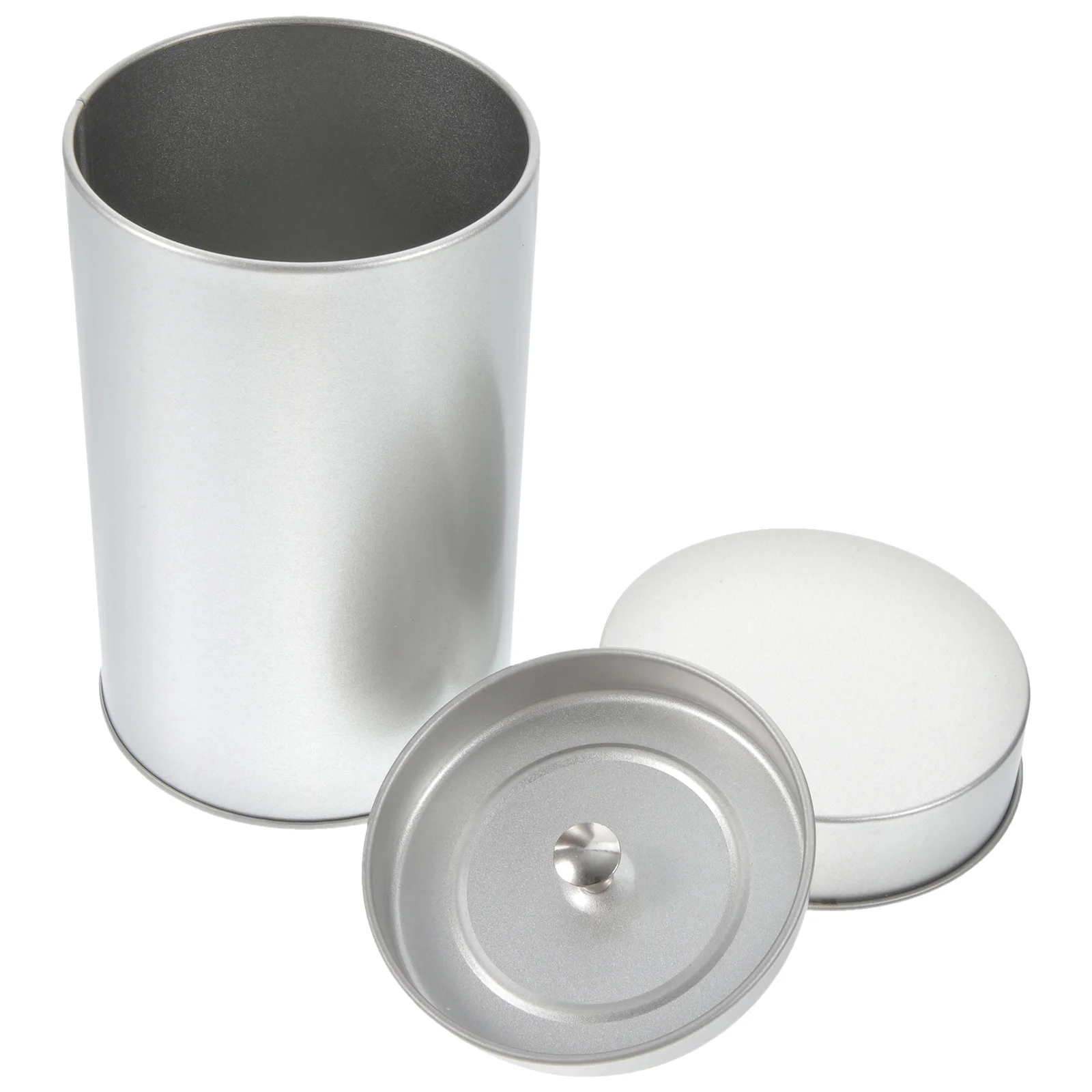 

Tea Household Canisters Container Lid Food Storage Airtight Tinplate Bag Jars Loose Leaf