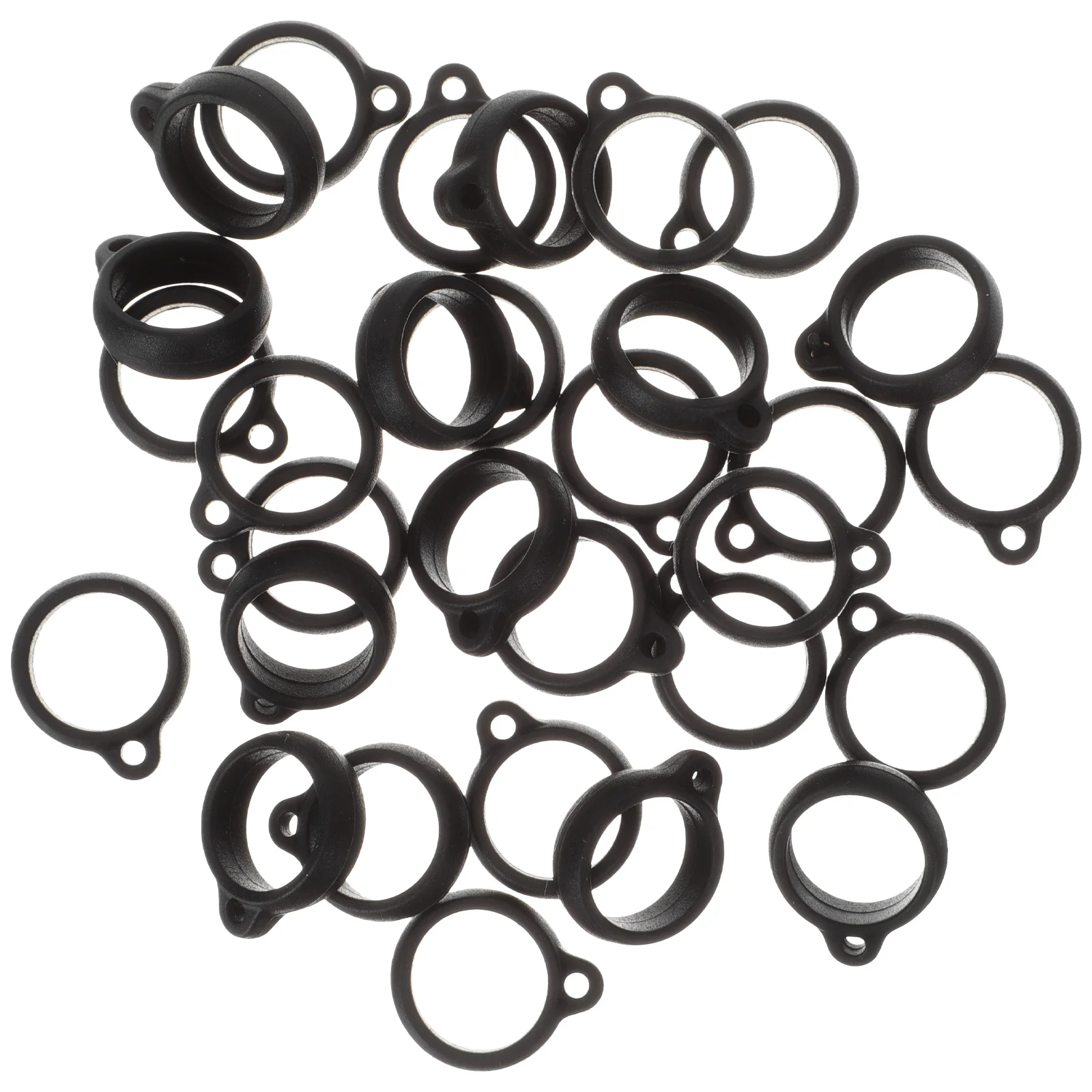 

50 Pcs Phone Strap Rings Men's Silicone Cell Bag Pendants Finger Hanging Decors Silica Gel Cellphone Chains Ropes Man