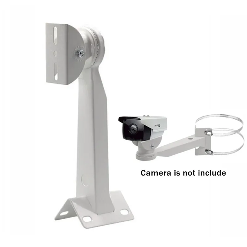 

Aluminum CCTV Camera Bracket Cylindrical Pole Hoop Bracket Right Angle Outer Wall Corner Bracket Mounting Support Stands Holder