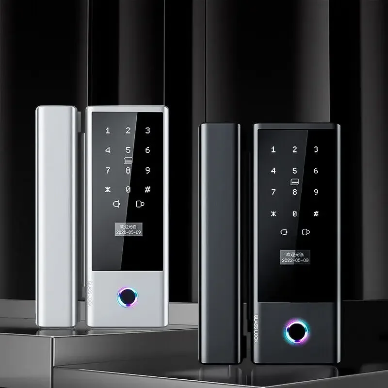 Умный замок Ttlock Ble для стеклянных дверей, без сверления, с биометрическим отпечатком пальца, для офисов, магазинов, торговых центров, входных групп, Wi-Fi, Tuya (art.: 3920d933bbeca) - 3920d933bbeca