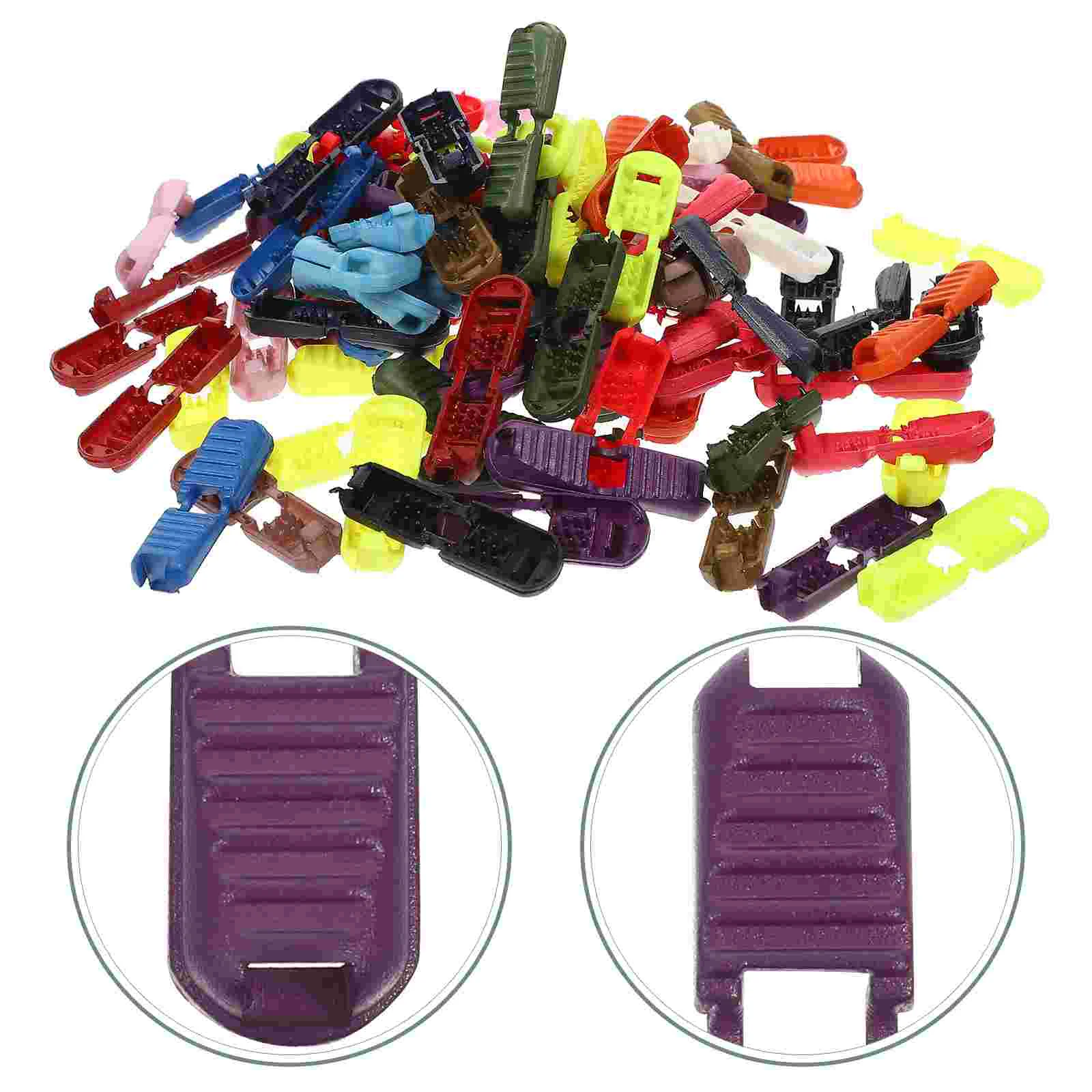 

100 Pcs Elastic Adjustment Buckle Cord Locks Rope Tool Lanyard DIY Cords Spring Stopper Creative Stoppers Toggle Switch