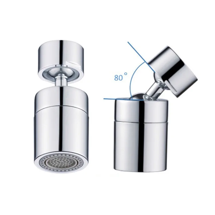 

Kitchen Stainless Steel Faucet Shower Water Saver Lengthened 80 Degree Rotating Faucets Anti-splash Sprinkler Spray Extender