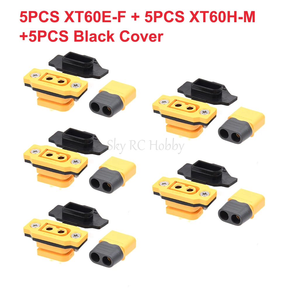 

НОВЫЙ Amass XT60E-F XT60E Женский разъем и XT60H Мужская модель самолета Батарея Позолоченный 30А Высокоточный безопасный разъем