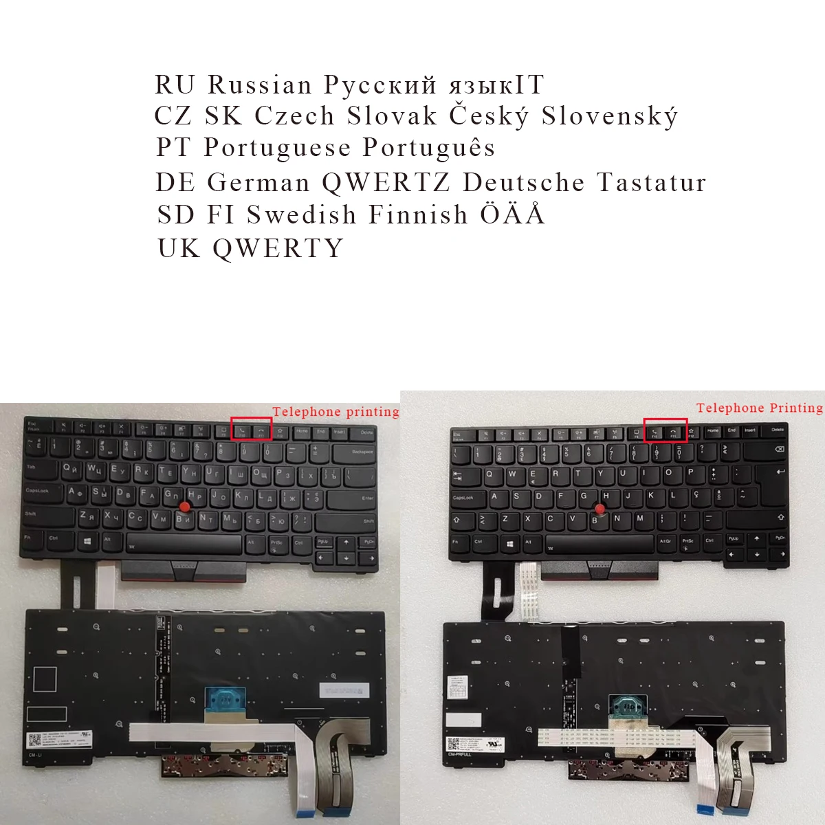 Фото Русская чешская португальская британская шведская клавиатура GR для Lenovo Thinkpad P14s Gen1/P14s Gen 2, T14 Gen 2 2021 (20W0 20W1) с подсветкой №1