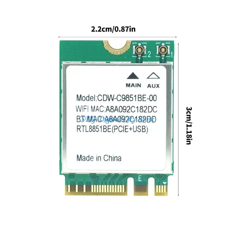 U75B RTL8851BE 2.4G Двухдиапазонная беспроводная сетевая карта Модуль WIFI6 802.11A (art.: 3920d7fa84d35) - 3920d7fa84d35
