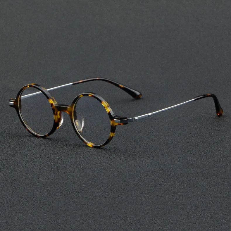

Ultralight Acetate Round Eyeglasses Frame Vintage Men Optical Eyewear Prescription Retro Glasses Women Spectacle