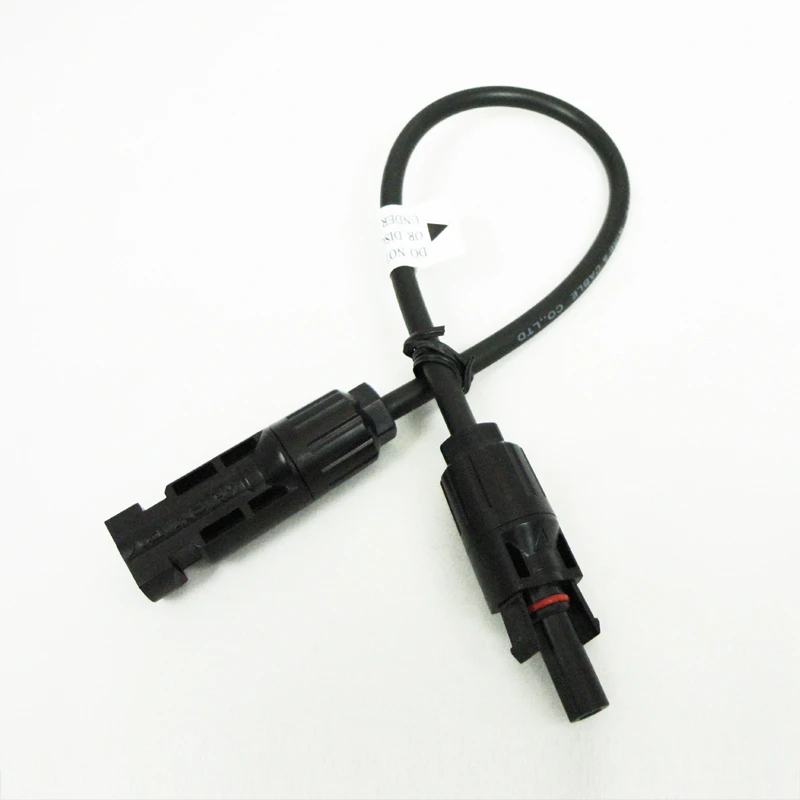 

10 PCS /Lot 4mm2 1 Meter 12AWG Solar Extension Cable With SOLAR Connectors Male Female