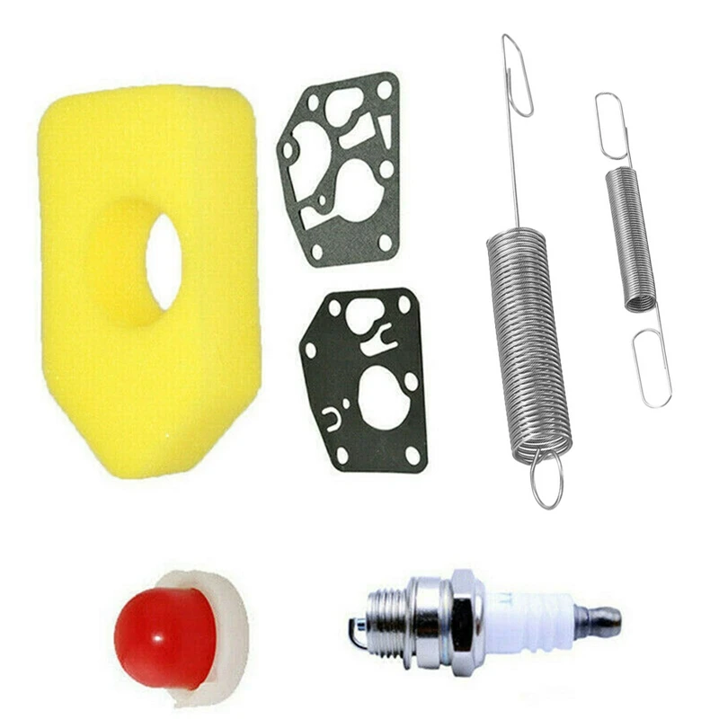 

7Pcs Service Kit Replacement For Classic And Sprint Engines Lawn Mower 698369 Air Filter For Briggs & Stratton