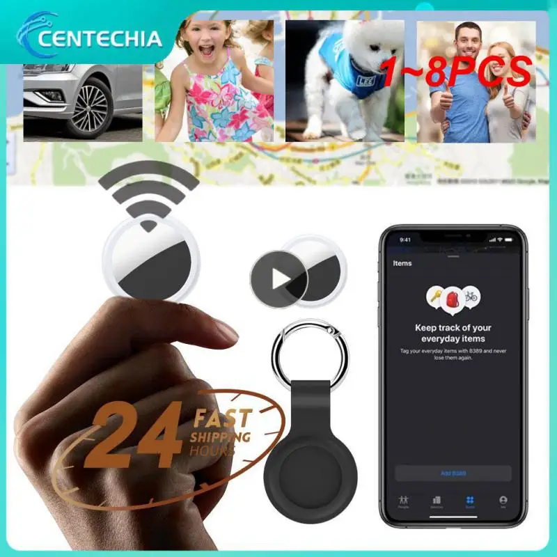 

Мини-GPS-трекер, 1 ~ 8 шт., 4.0 стандарта, для AirTag, смарт-устройство против потери, GPS-локатор, мобильные ключи, телефон для домашних животных
