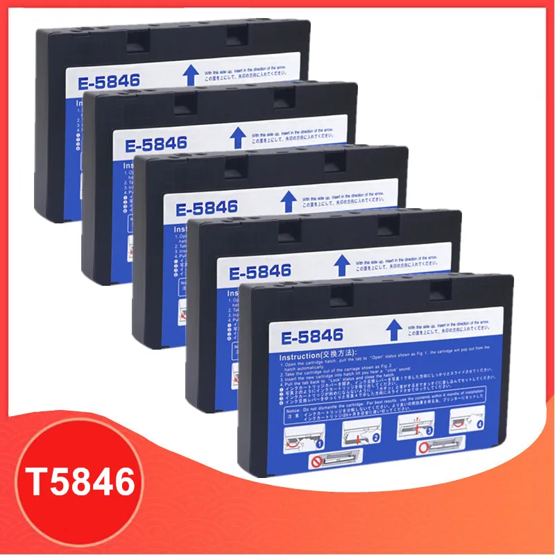 

Compatible Ink Cartridge For T5846 T-5846 E-5846 For Epson PictureMate PM200 PM240 PM260 PM280 PM290 PM225 PM300 Printer