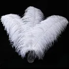 10-200 шт., белые страусиные перья для украшения ёлки