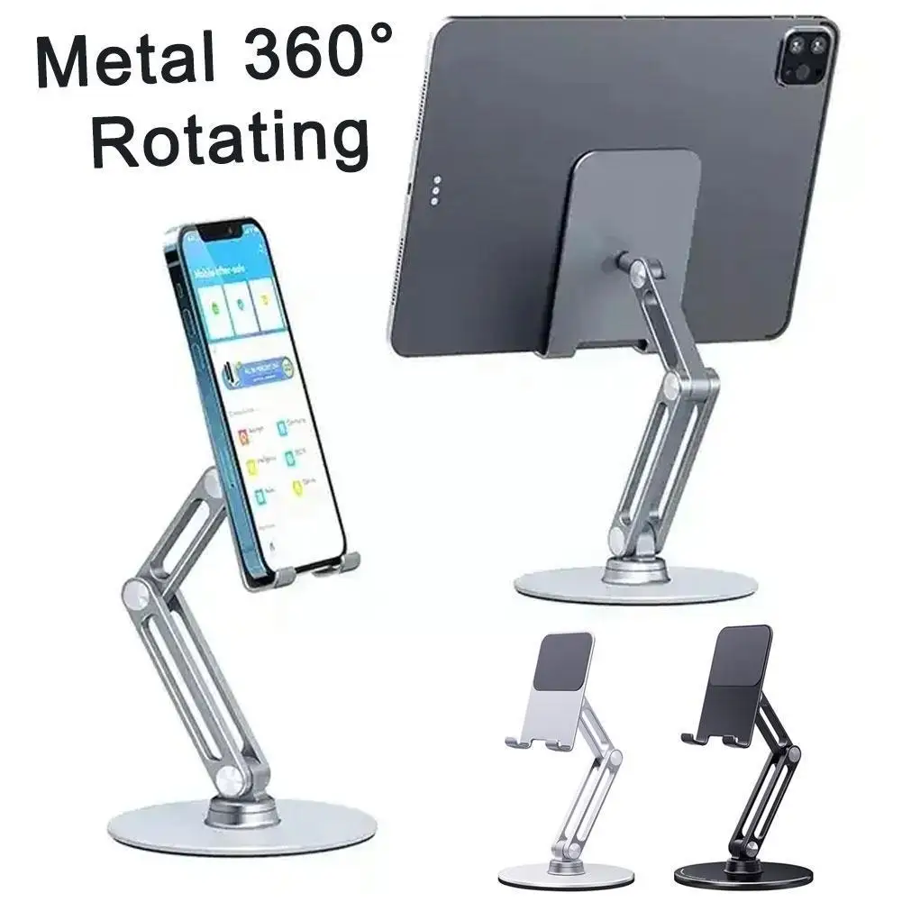 

Металлический вращающийся на 360 ° держатель для планшета Подставка для Ipad ноутбука сотового телефона смартфона мобильных телефонов телефонного Ридера X4Z2