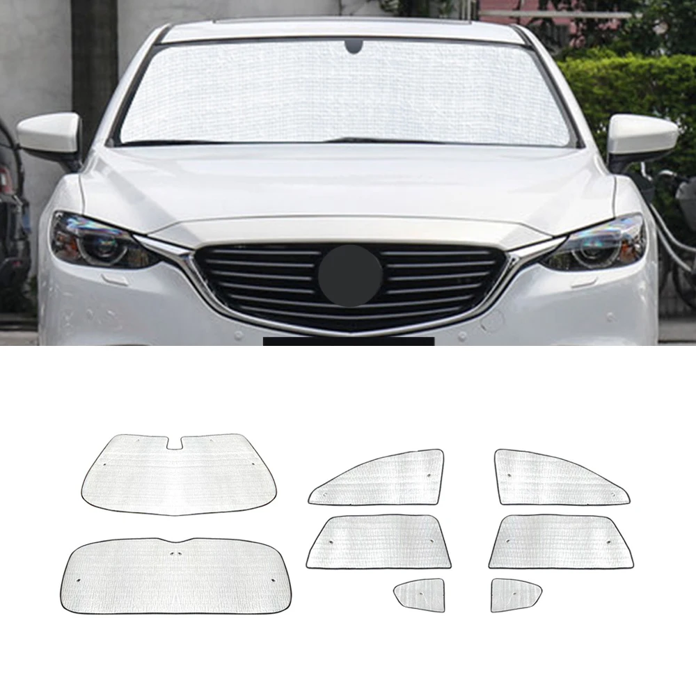 

For Mazda 6 Sedan 2013-2022 Automobile Sunshade Cover Car Windshield Protector Front Side Window Sun Visor UV Protection Curtain