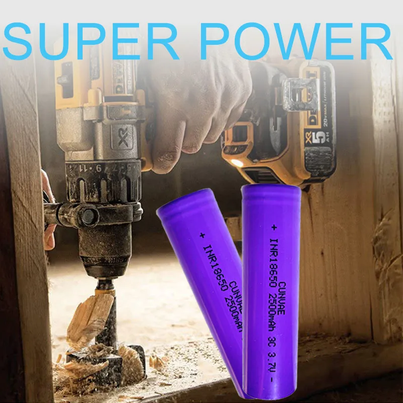 18650 аккумулятор 3.7v 25f 2500mah IMR18650 INR18650 ICR18650 3.7 Вольт Литий-ионный для питания электромобиля.