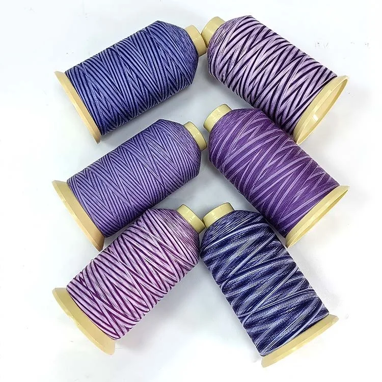 

Multicolored embroidery threads green polyester section dyed line sewing yarn hilos de coser sewing accessories