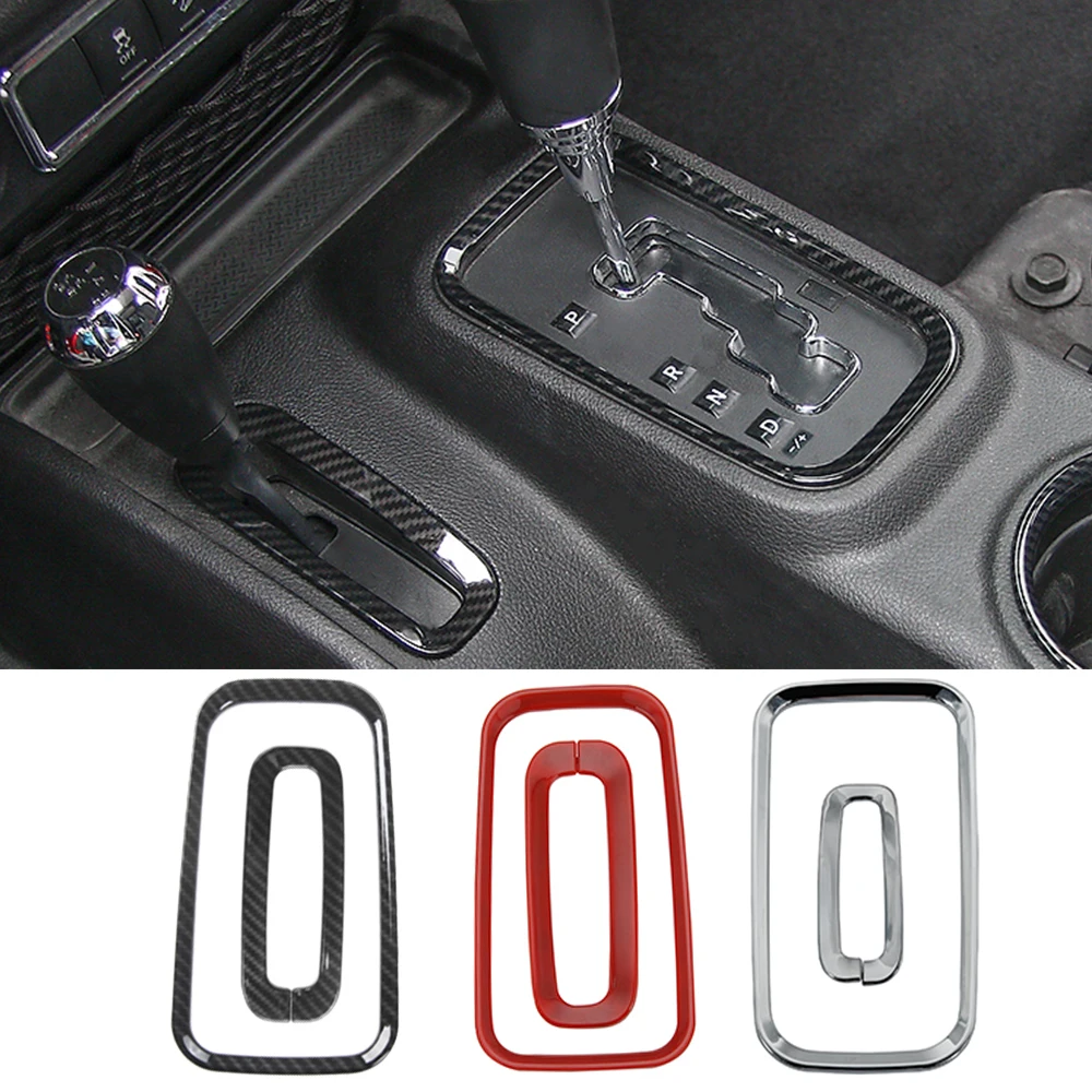 

Car Gear Shift Panel Decoration Ring Cover Trim for Jeep Wrangler JK 2011 2012 2013 2014 2015 2016 2017 Interior Accessories ABS