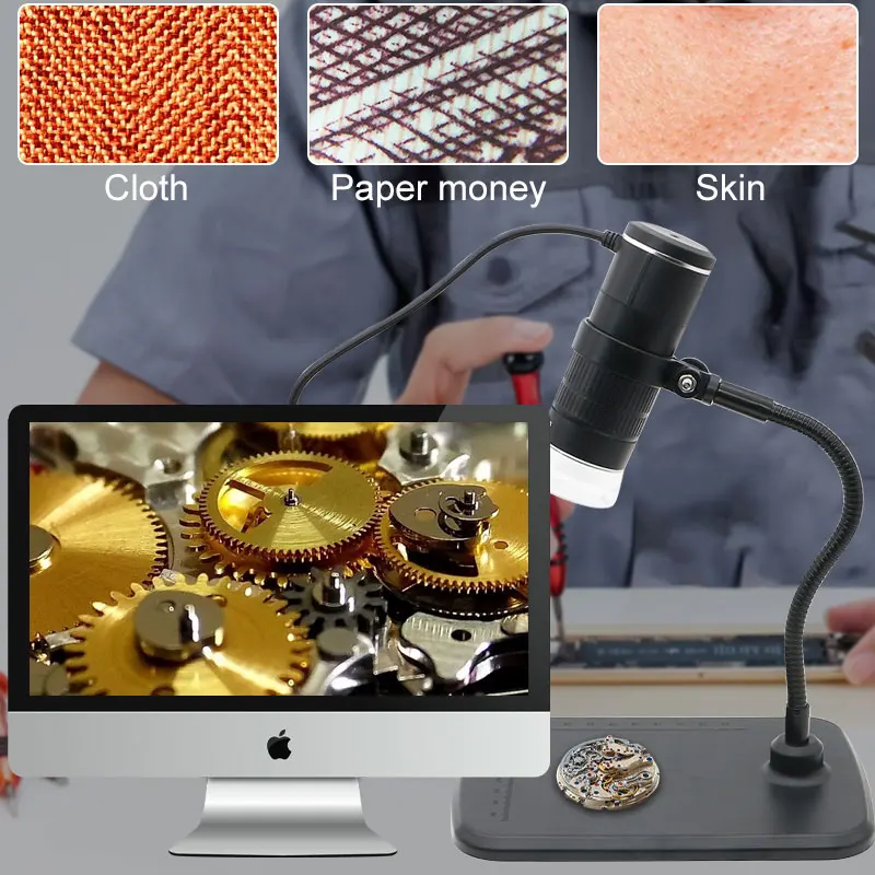 led usb digital microscope 1000x wifi mobile phone microscope support ios android pc video microscope for skin detection free global shipping