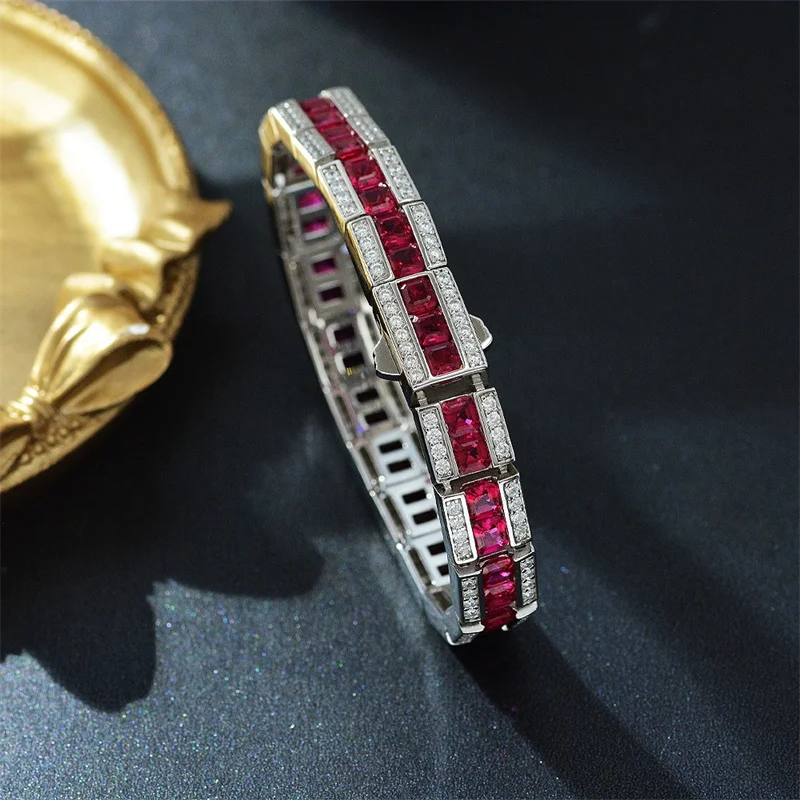 

Designer Fashion 925 Sterling Silver Jewelry 3A Cubic Zirconia Party Bracelet