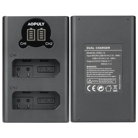 EN-EL14 EN-EL14a ENEL14 EN EL14 EL14a аккумулятор + ЖК USB двойное зарядное устройство для Nikon D3100 D3200 D3300 D5100 D5200 D5300 P7000
