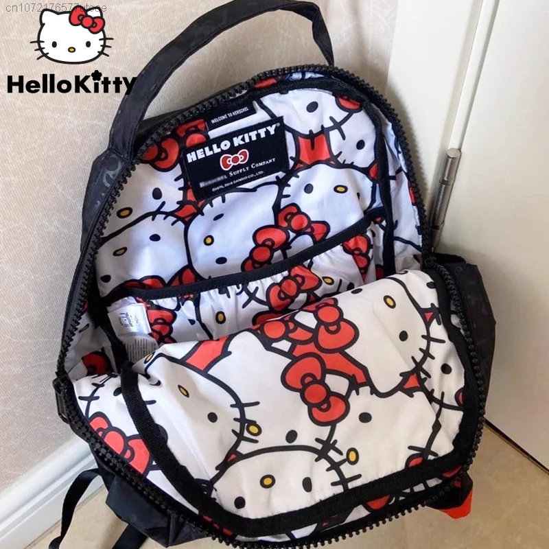 Hello Kitty Backpack Y2k Kawaii Mochila Bags Sanrio Fashion Backpacks New Miniso Novelty Backpack Men Women Cute School Backpack