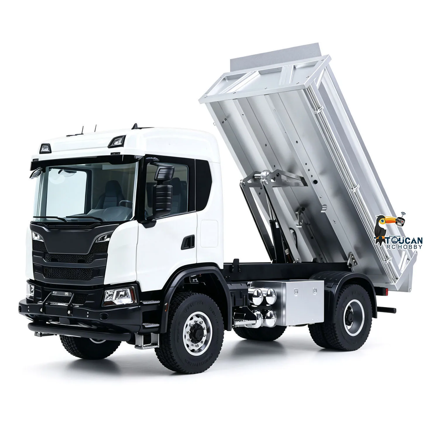 Фото Новый радиоуправляемый самосвал DoubleE E022 1/14 с ЧПУ, 4x4, с подсветкой, модель грузовика для взрослых №5