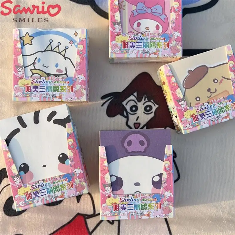 

Kawaii Sanrio Kuromi липкая заметка аниме мультфильм Cinnamoroll милая девушка Обложка Блокнот Дневник для конференций офисные принадлежности подарок