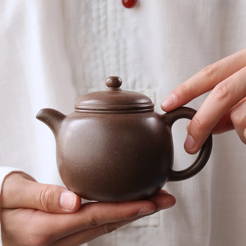 

240ML Yixing Machining Purple Clay Teapot Paozun Tea Pot Chinese Tradition Teaware Oolong Pu're Tea Set Kung Fu Filter Kettle