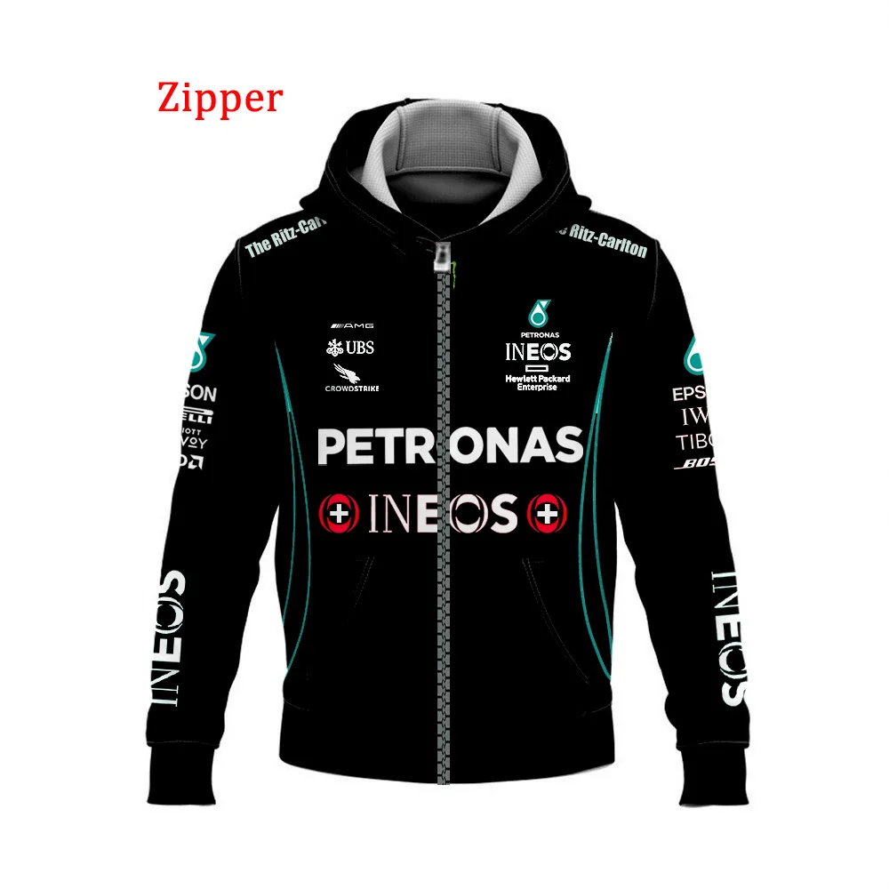 

2022 New Spring Hot Petronas Joint F1 Formula One AMG Team 2019 Jacket Men's and Women's Racing Spectator Zipper Shirts