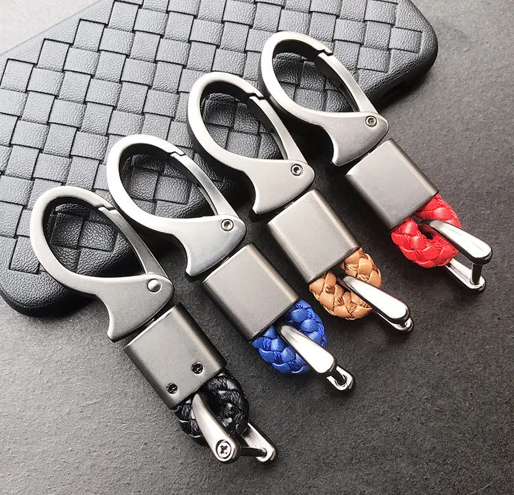 

Car metal leather keychain braided rope key ring For Seat FR Leon SC Cupra 5f Ibiza 6lAltea Mk3 Mk2 Key chain Car Accessories