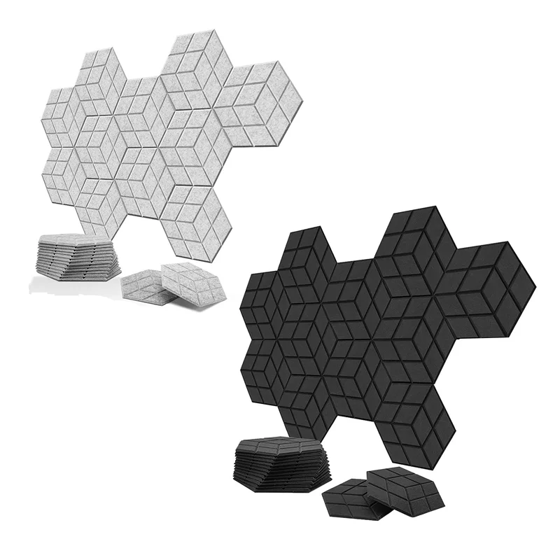 12 самоклеящихся акустических звукоизоляционных пенопластовых панелей размером