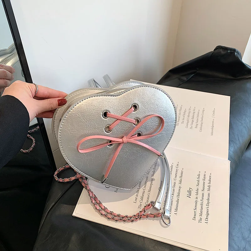 For Women Bows Casual Advanced Pu Leather Small Backpacks Summer Fashion New Female Bag