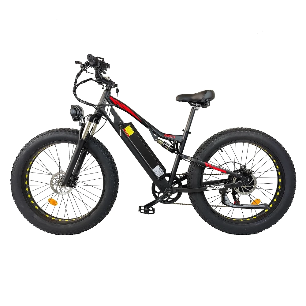 Электрический колесный велосипед SMLRO 26-дюймовая Толстая шина 48 В 1000 Вт 13 Ач