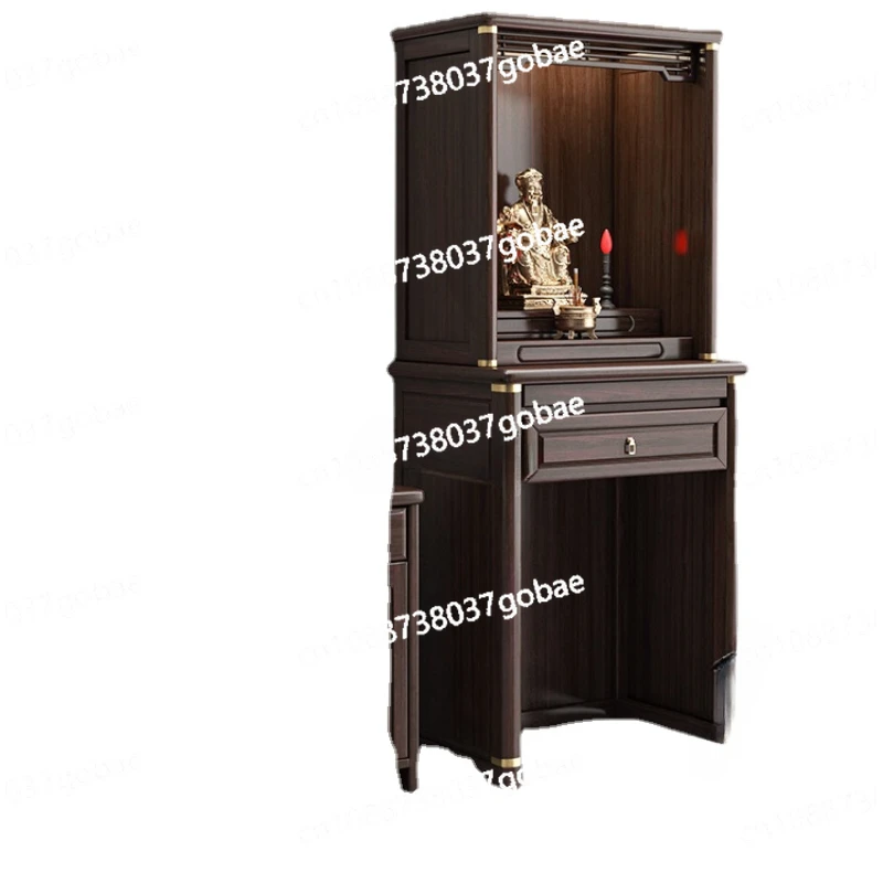 CX новый китайский стиль из массива дерева с дверцей нишевый алтарь Будды шкаф для