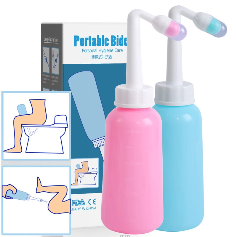 

350 мл портативный туалет мобильный Биде Распылитель кастрюля Личный очиститель для женщин младенцев мытье тела гигиена бутылка для мытья