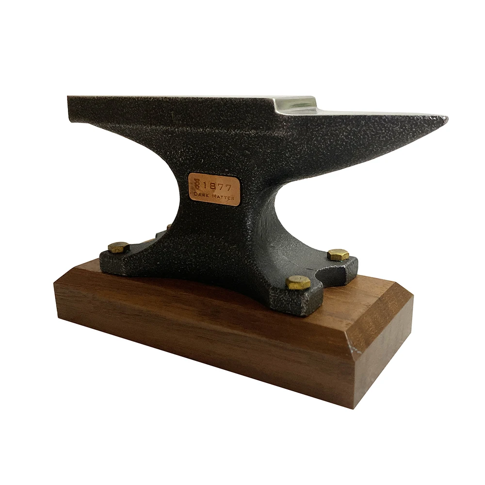 

DIY Horn Anvil Alloy Steel Forming Work Surface Bench Tool Metal Beat Pad With Walnut Base for Gold and Silver Jewelry Making