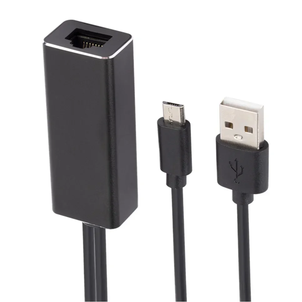 Адаптер Ethernet с USB 2 0 MICRO на сетевую карту адаптер 100 Мб для Fire TV Stick ТВ-карта без