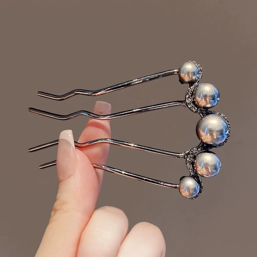 U-образный зажим для волос с вилкой