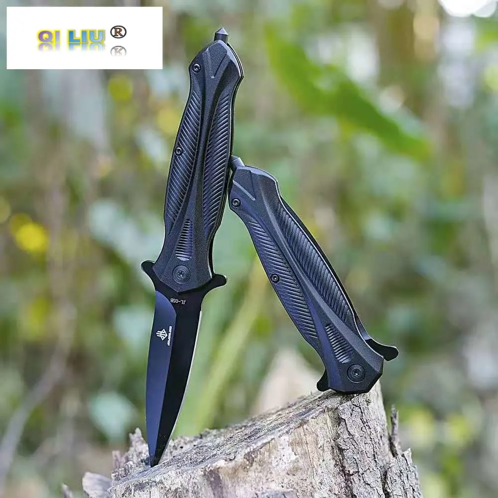 

Складной нож для кемпинга, тактический военный нож для выживания для повседневного использования, высокопрочный нож для самообороны в джун...