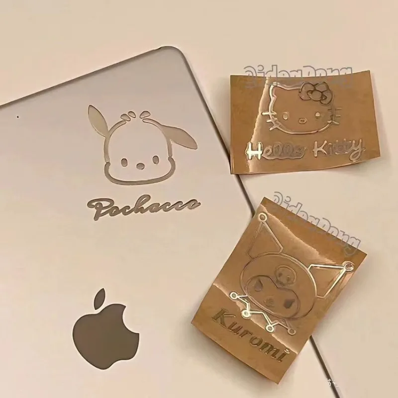

Sanrio Cartoon Metal Stickers Anime Kuromi Cinnamoroll My Melody Hello Suitcase Laptop Skateboard Luggage Phone Cartoon Decal