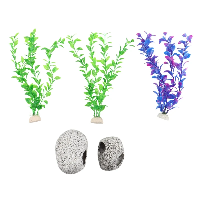 

with Caves and Seaweed to Simulate Natural Habitats and Hide Feeding Caves