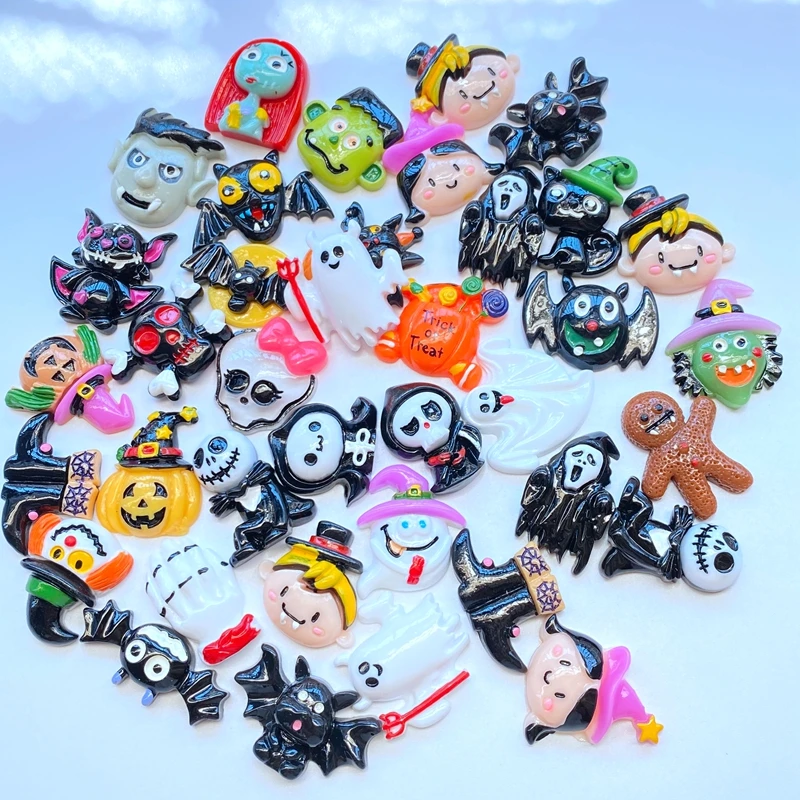 

Кабошоны из смолы Хэллоуин 10 шт