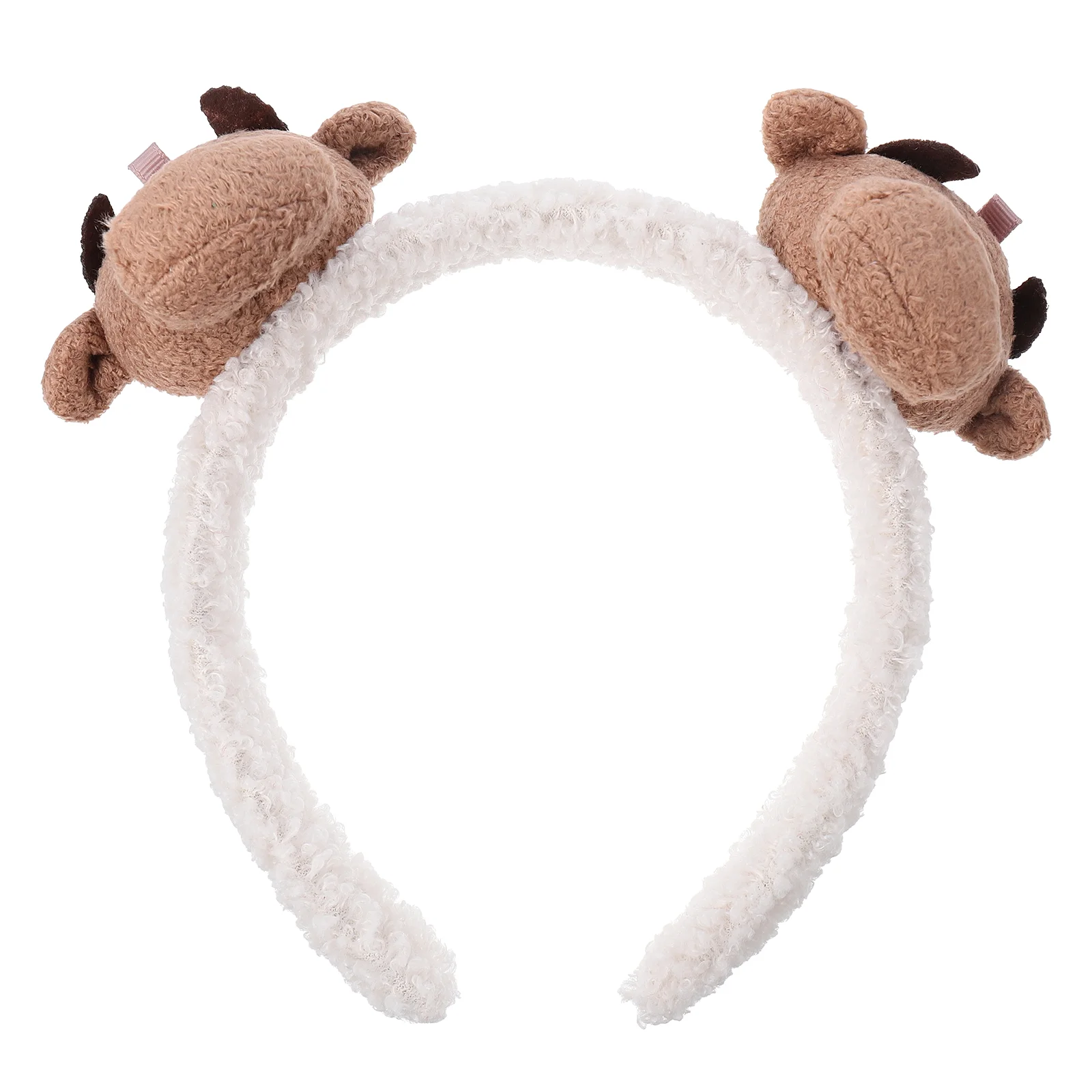 

1 Pc Cartoon Hairband Ox Horn Hairband Plush Headwear Children Hairband