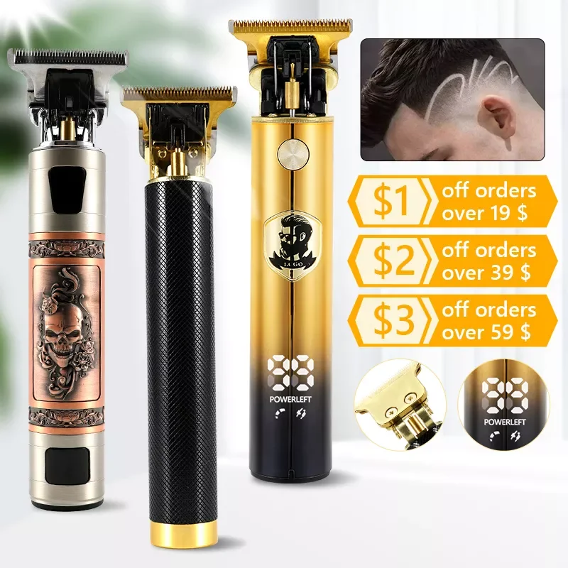 

Новая перезаряжаемая USB-машинка для стрижки волос NEW2023 T9, Мужская бритва, триммер для мужчин, Парикмахерская, профессиональная машинка для б...