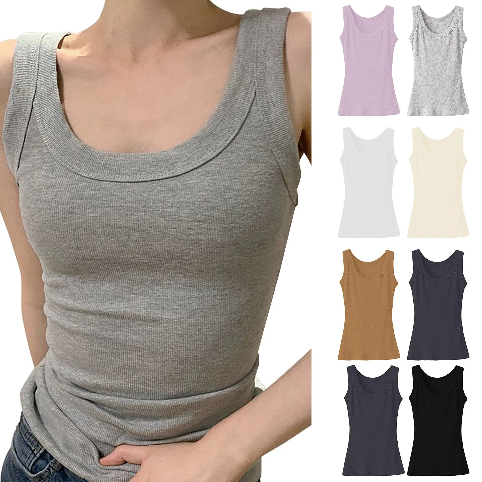 

Женский летний топ для отдыха, облегающий топ с двойной грудью и широкими плечами на бретелях, Женский Летний Тонкий жилет с антибликовым покрытием